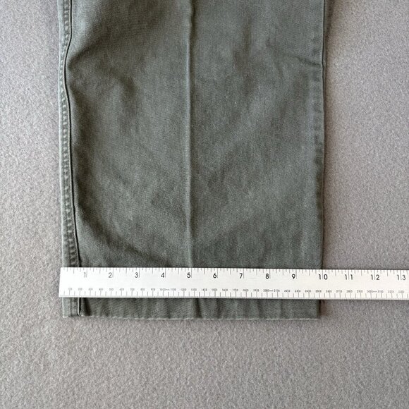 VINTAGE Bugle Boy Pants Men’s 36 Green Baggy Cargo Skater Grunge Y2K Relaxed 90s - Picture 11 of 16